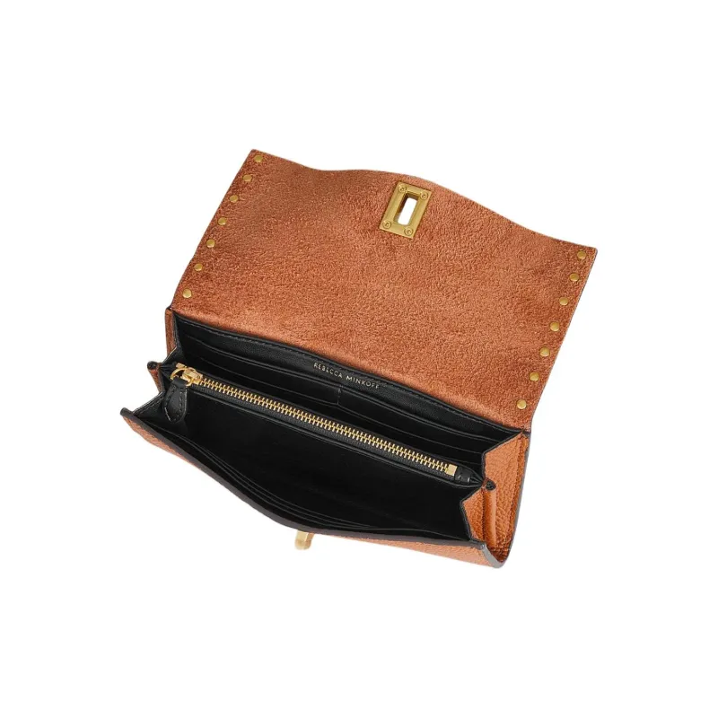 REBECCA MINKOFF Leather Wallet Women's Caramel Brown-2