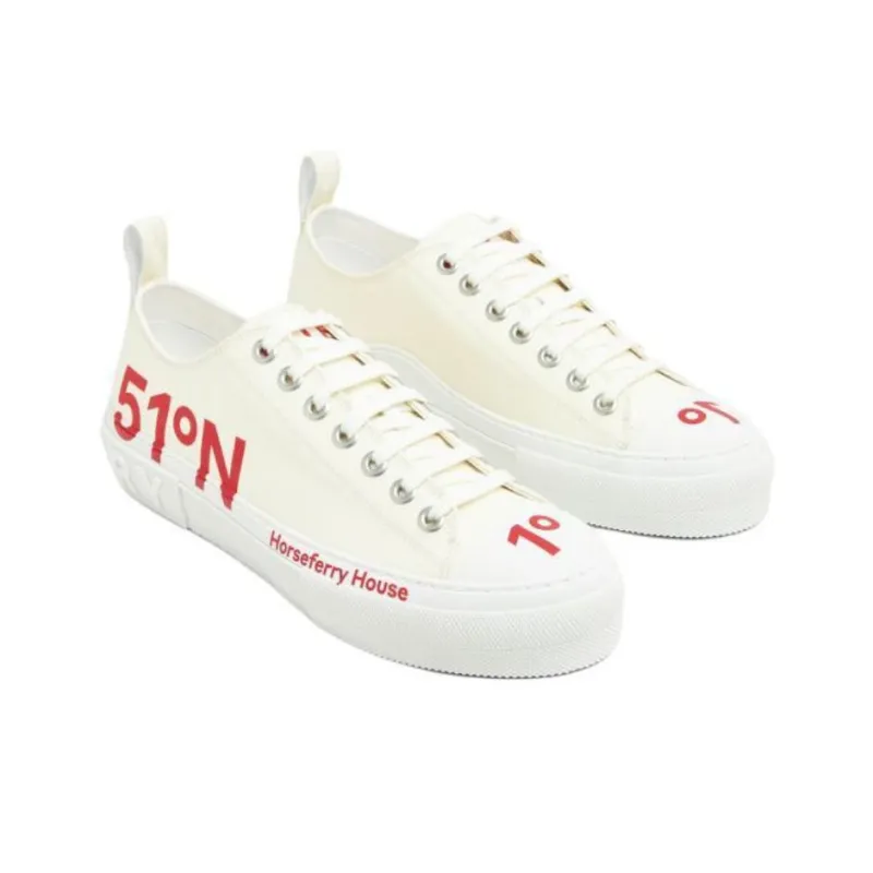 Burberry Low-Top Stylish Skateboarding Shoes Men's White-2