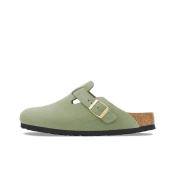 Birkenstock Boston Slip Resistant Wrap toe Slippers Unisex Green Regular