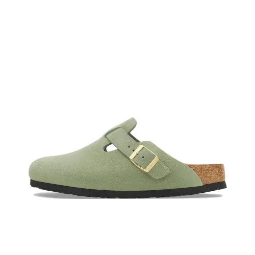 Birkenstock Boston Slip-Resistant Wrap-toe Slippers Unisex Green Regular
