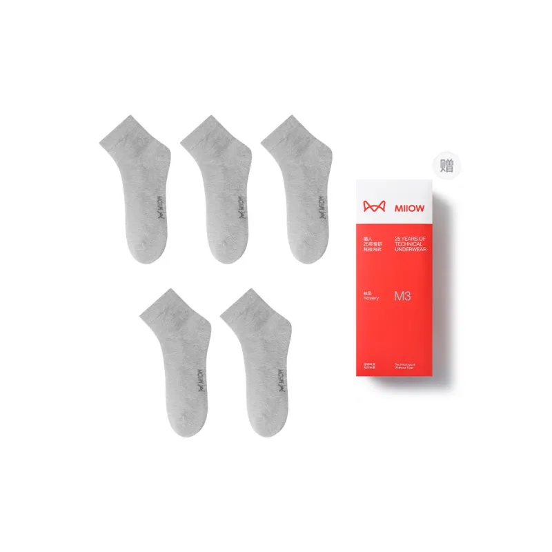 MIIOW Mid Calf Socks Men's 5 Pack Gift Box Set-11