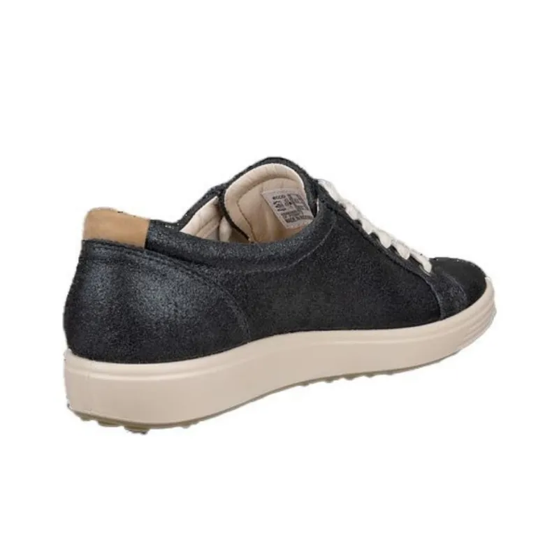 Ecco Low Top Skateboard Shoes Women's Silver-2