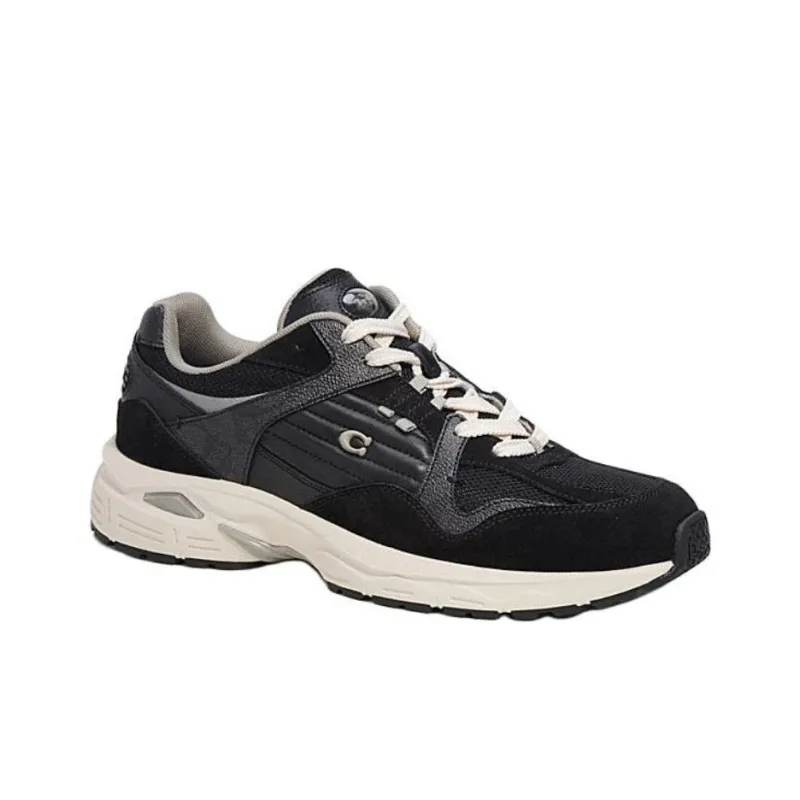 COACH Low Top Casual Shoes Men's Black-2