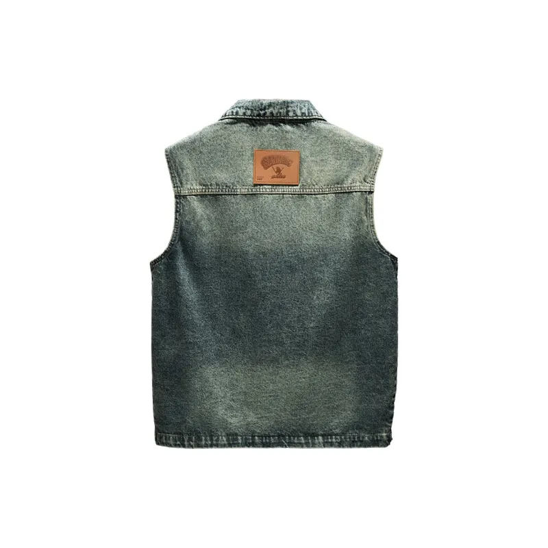 SANTASTIC Denim Jacket Men's Vintage Blue-1