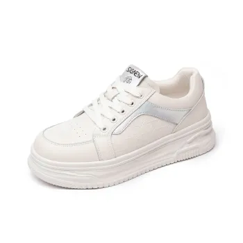 Cigna Low Top Casual Shoes Women's Beige Silver
