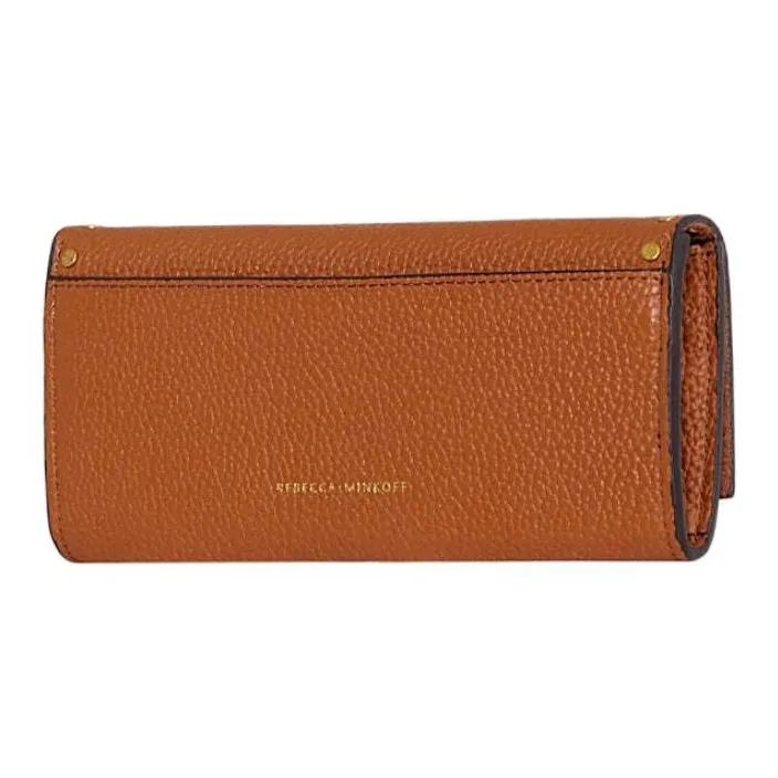 REBECCA MINKOFF Leather Wallet Women's Caramel Brown-1