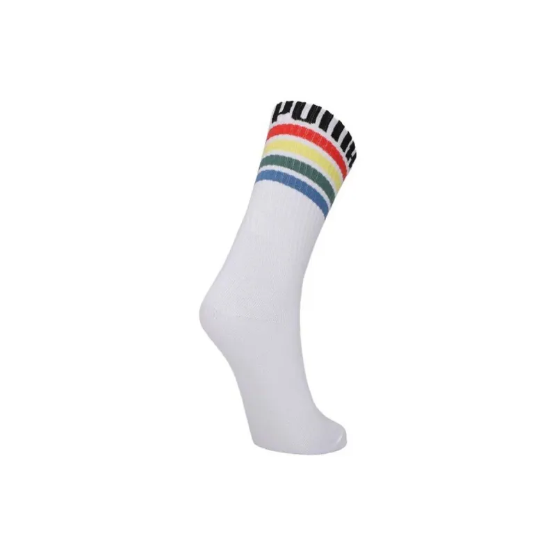 PUMA Unisex Crew Length Socks 1 Pack Knee-High Socks Unisex 1 Pack White-1