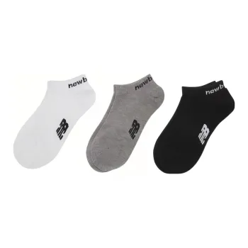 New Balance Ankle Socks Women's 3 Pack Black White Gray