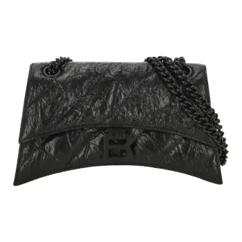Balenciaga Crush Monogrammed Shoulder Bag