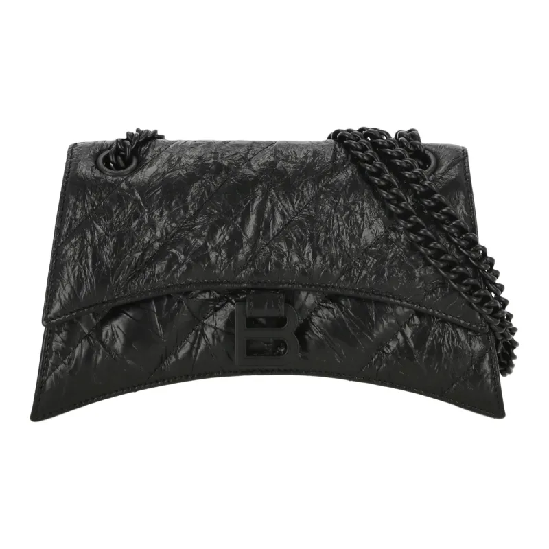 Balenciaga Crush Monogrammed Shoulder Bag-0