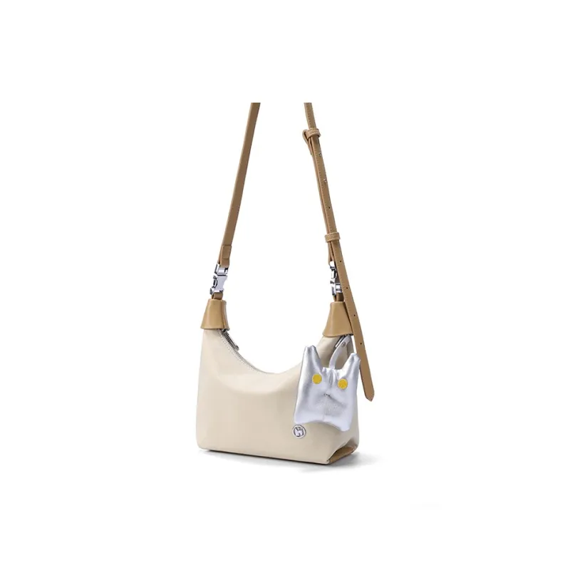 NOXXON Nylon Fabric Crossbody Bag Shoulder Bag Handbag Shoulder Bag Women's Khaki/Passion Fruit Green-1