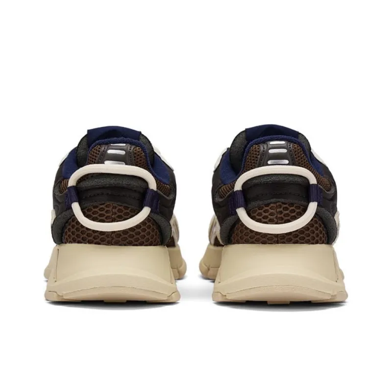 LACOSTE Breathable Slip Resistant Low Top Chunky Sneakers Women's Brown/Light Brown-3