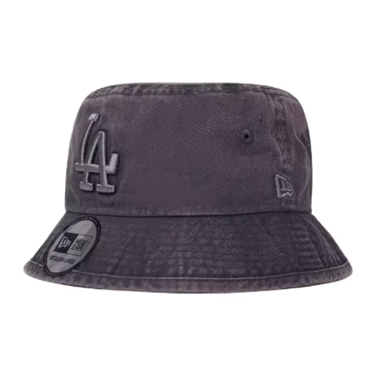 New Era Denim Bucket Hats Unisex Dark Gray-0