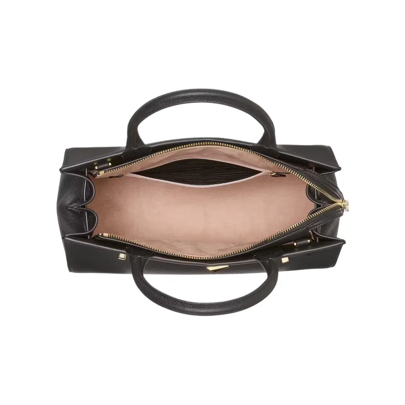 Kate Spade Pebbled Leather Shoulder Bag, Crossbody Bag, Handbag Medium Size Women's Black-3
