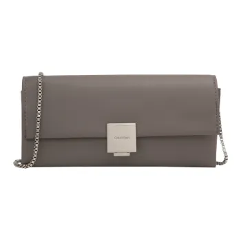 CALVIN KLEIN Synthetic Material Shoulder Bag Medium Size Women's Taupe