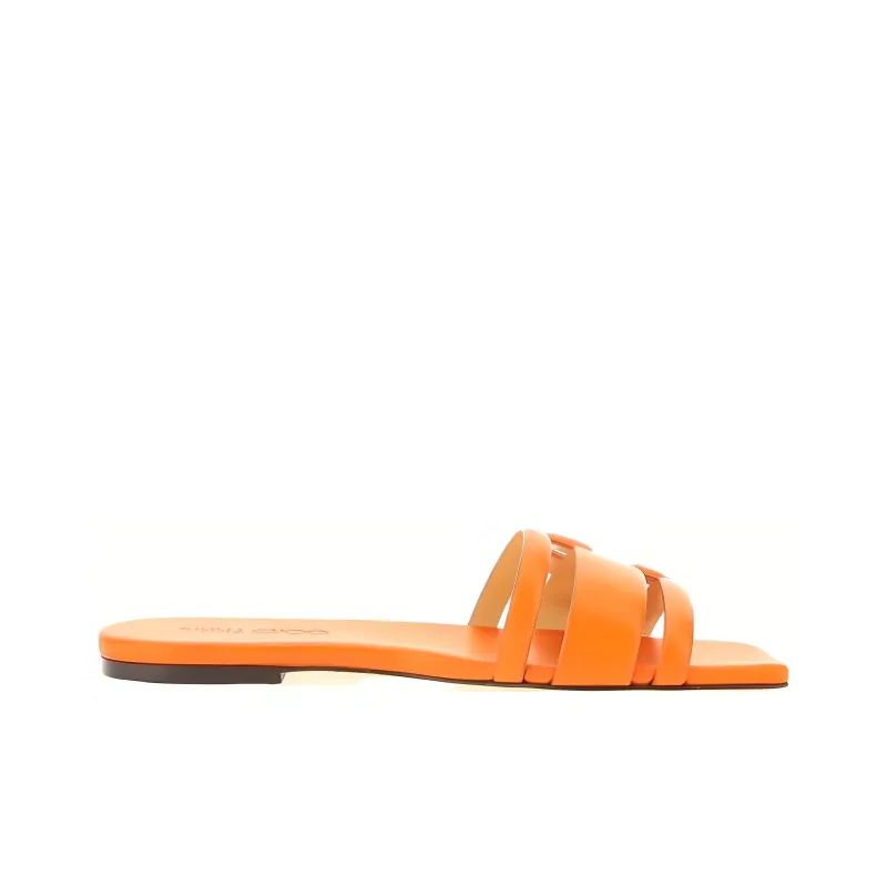 Jimmy Choo Slip Resistant Slide Slippers Women's Orange-1