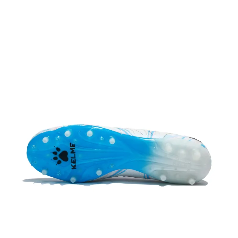 KELME Speed Electric 3.0 MG Rubber Short Studs Anti Slip Wear Resistant Soccer Shoes Unisex White Multicolor-4