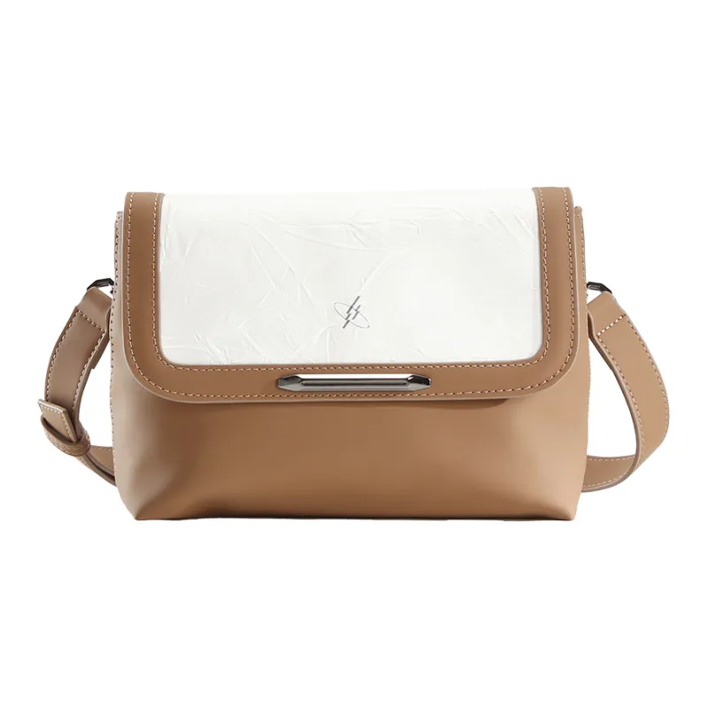 GYXX Artificial Leather Crossbody Bag, Shoulder Bag Unisex Black/White-5