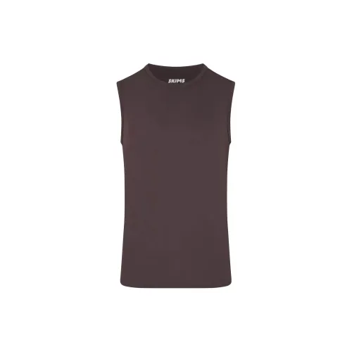 Skims Tank Tops Men Iron/Steel Color