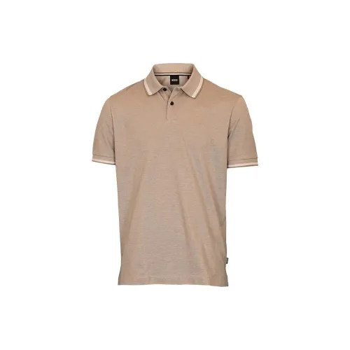 HUGO BOSS Polo Shirts Men Beige