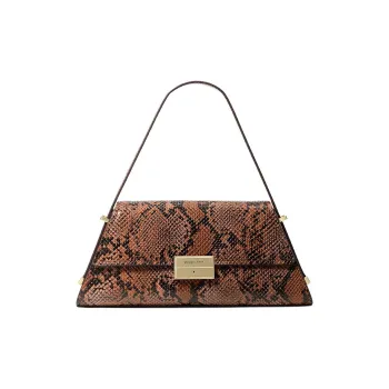 MICHAEL KORS Tight Leather Handbag Medium Size Women's Leather Brown