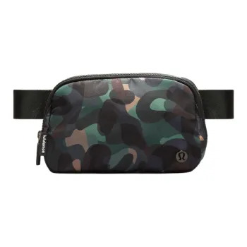 Lululemon Nylon Crossbody Fanny Pack Regular Unisex Vibrant Flute & Black Pine