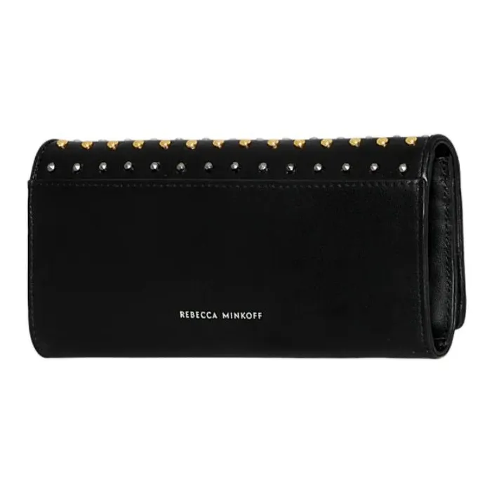 REBECCA MINKOFF Genuine Leather Wallet Women's Black-1