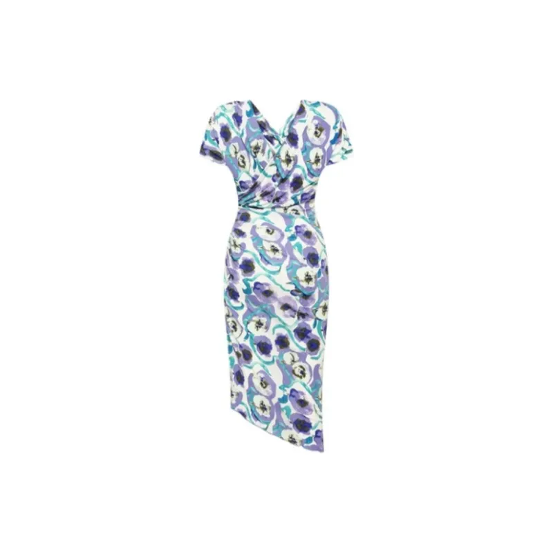 DVF Diane Von Furstenberg Short-Sleeved Dresses Women's Blue-1