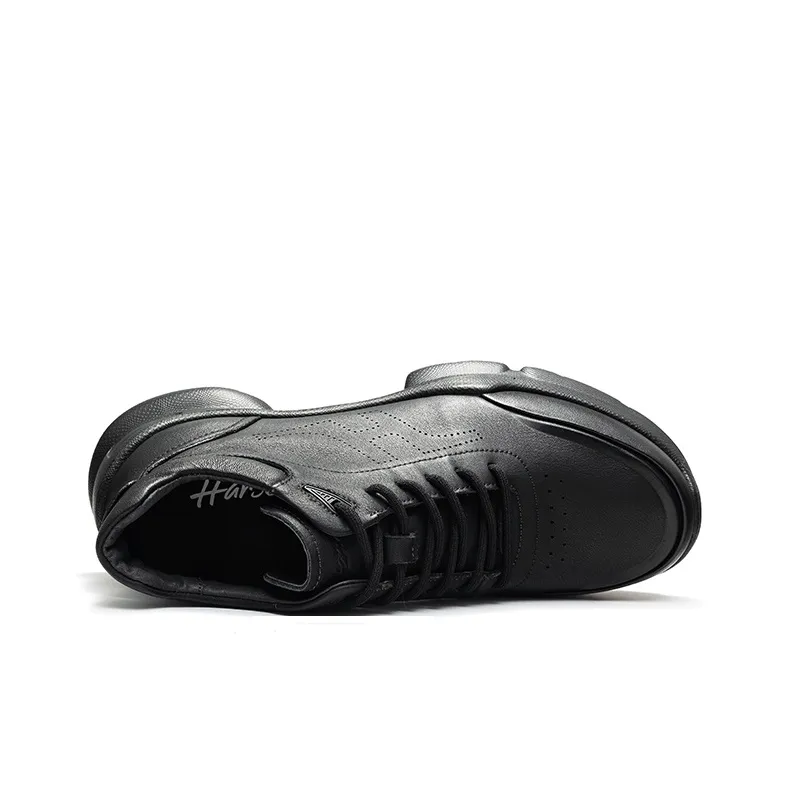 HARSON Casual Shoes Men Mid Top Black-2