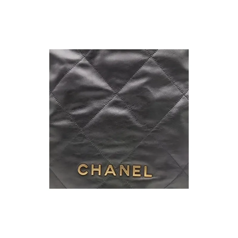 CHANEL 22Bag Calfskin Backpack Tubas Women's Ruthenium Metal/Dark Gray-3