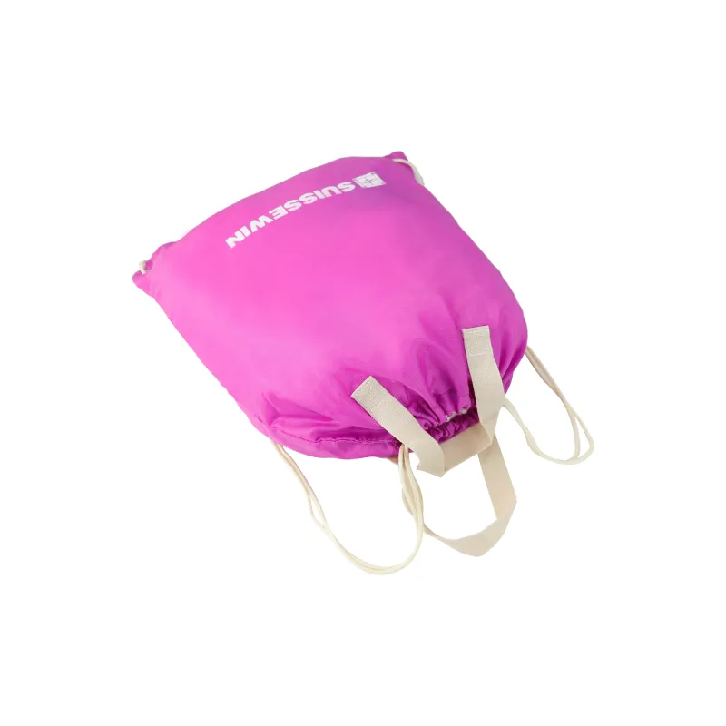 SUISSEWIN Polyester Backpack Unisex Green/Rose Red-7