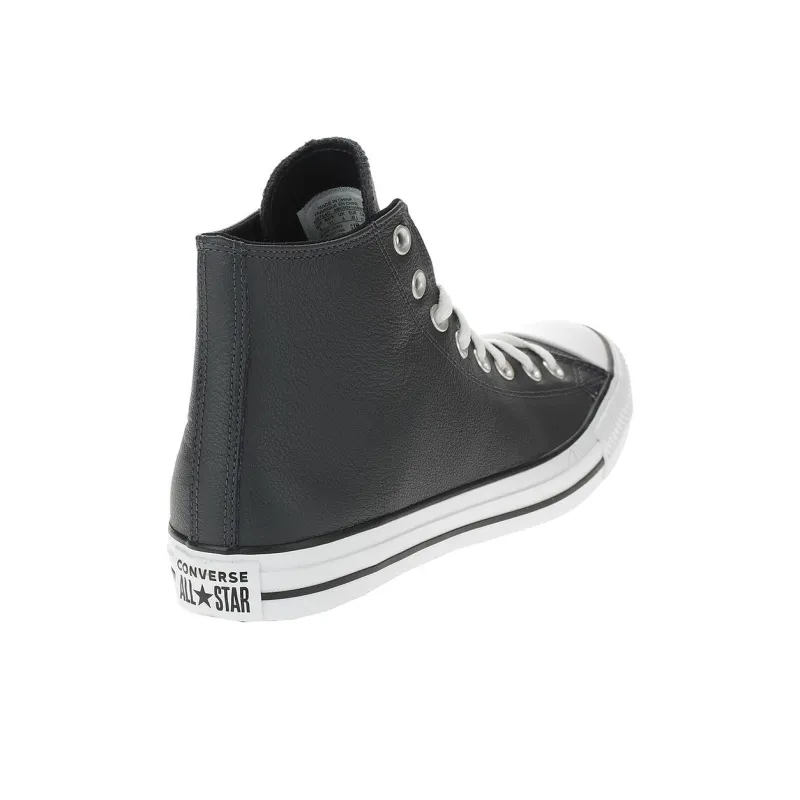 Converse CHUCK TAYLOR Anti Slip Wear Resistant Mid Top Skateboard Shoes Unisex Black-4