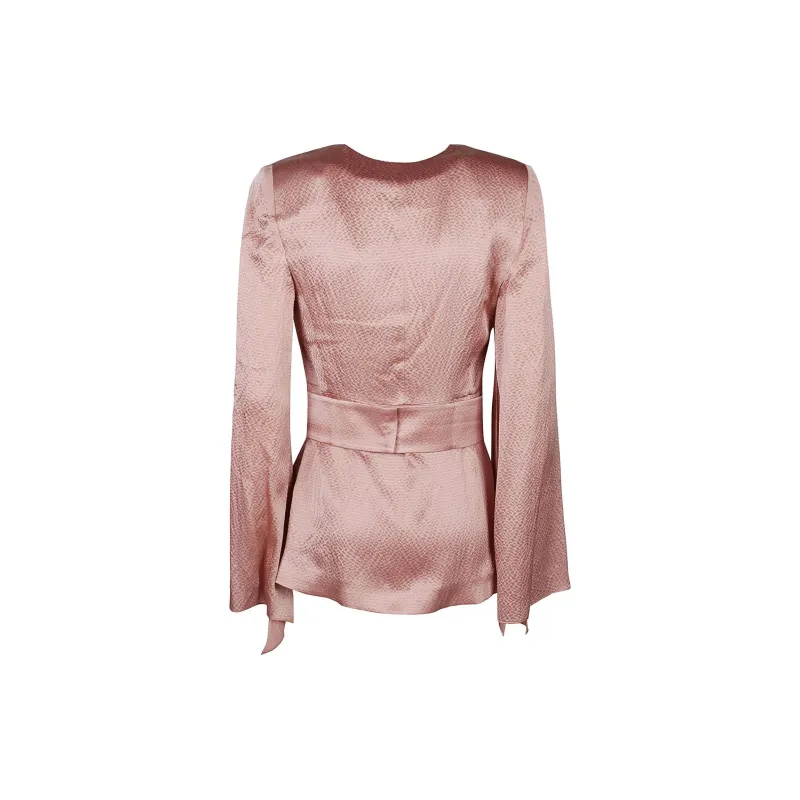 MaxMara V Neck Long Sleeved Blouse-1
