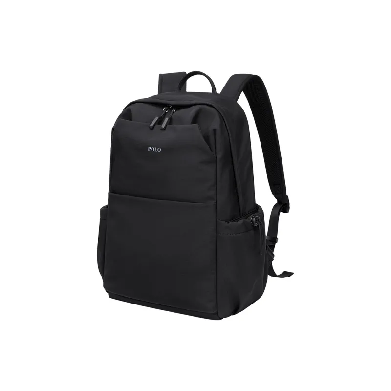 POLO Fabric Backpack For Men Large Size Unisex Ecru/Black-5