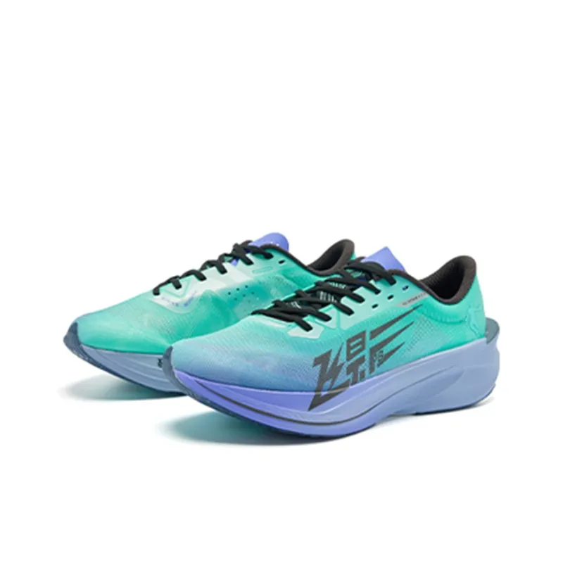 QIAODAN Flying Shadow PB4.0 Anti Slip Wear Resistant Low Top Running Shoes Men Green Blue-1