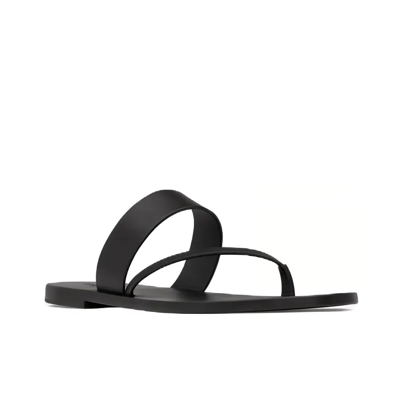 SAINT LAURENT Milo Flip Flops Men's Black-2