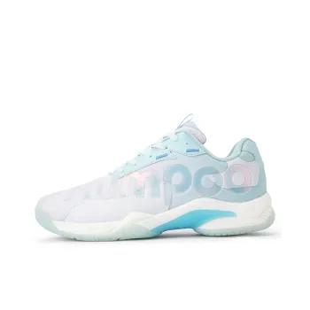 KUMPOO Slip Resistant, Breathable, Coverage, Support Badminton Shoes Unisex Sky Blue