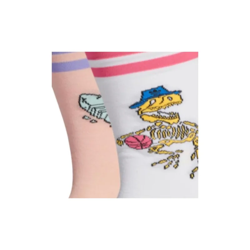 Adidas Originals Mid Calf Socks Unisex 2 Pack Bright Light Pink/White-4
