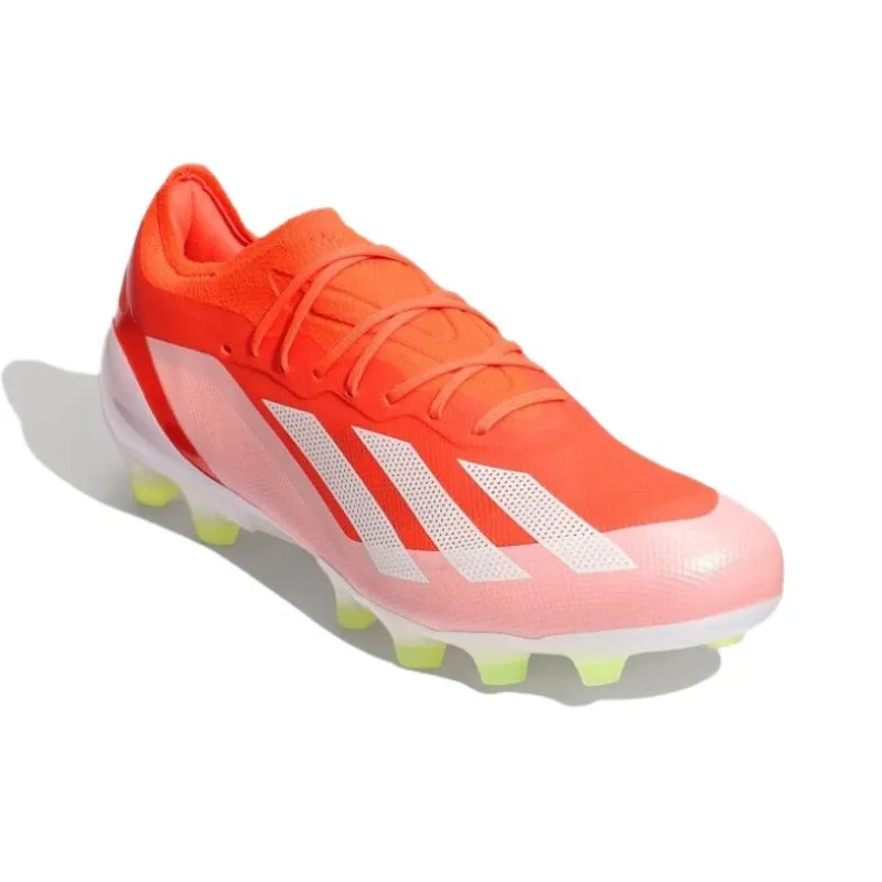 Adidas X CRAZYFAST HG Hard Ground Abrasion Resistant Soccer Shoes Unisex Orange-3