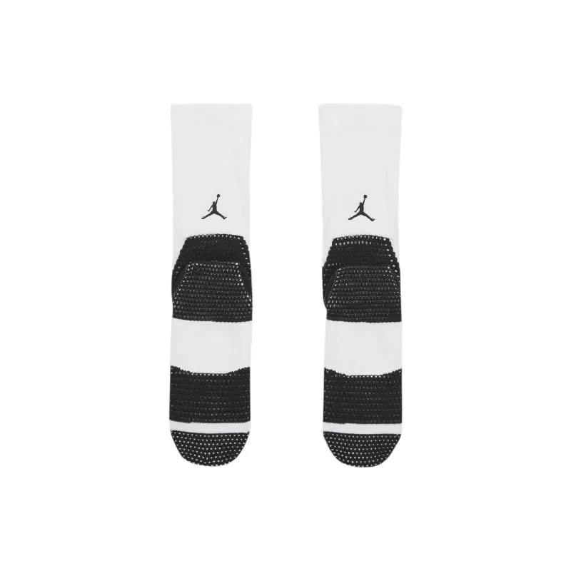 Jordan Mid-Calf Socks Men's 1 Pack Black White-2