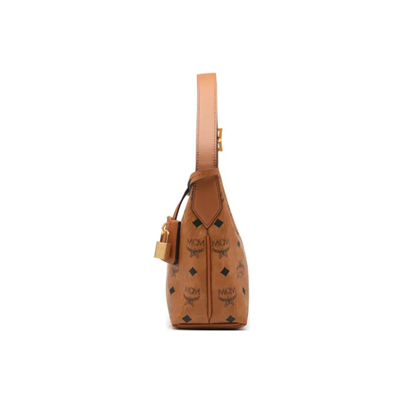MCM Aren Artificial Leather Shoulder Bag, Handbag, Shoulder Bag Small Size Women's-2