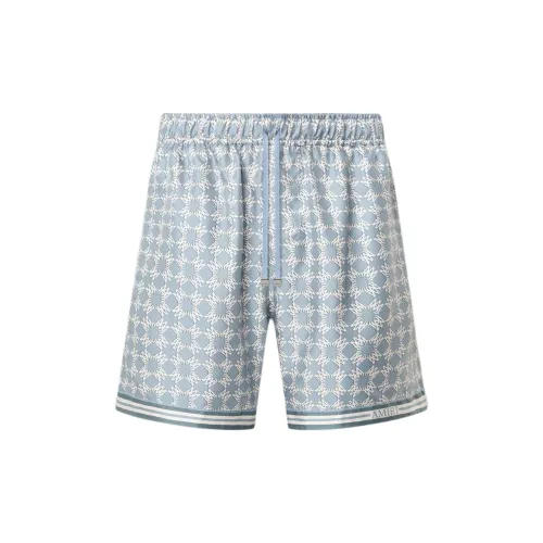 AMIRI Casual Shorts Men Gray Blue