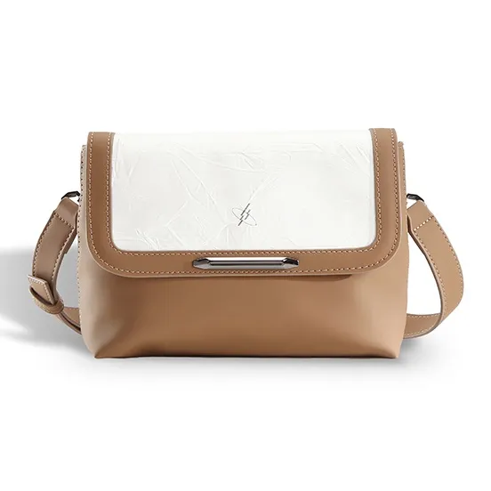 GYXX Artificial Leather Crossbody Bag, Shoulder Bag Unisex Black/White-4