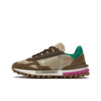 LACOSTE Low Top Casual Shoes Women's Light Brown Green
