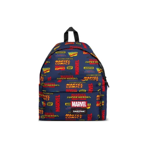 EASTPAK Polyester Backpack Unisex Blue & Red & Yellow