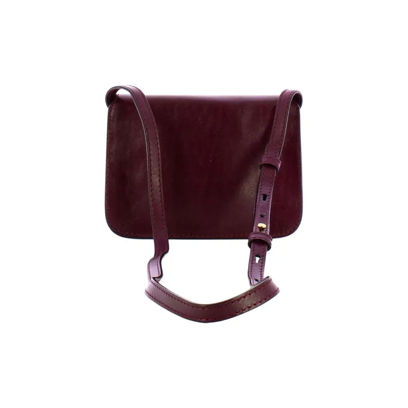 THE BRIDGE Genuine Leather Shoulder Bag Crossbody Bag Small Size Women's Violet-2
