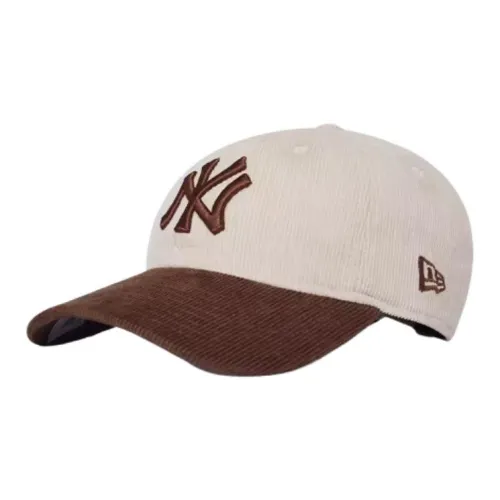 New Era Corduroy Baseball Caps Unisex White