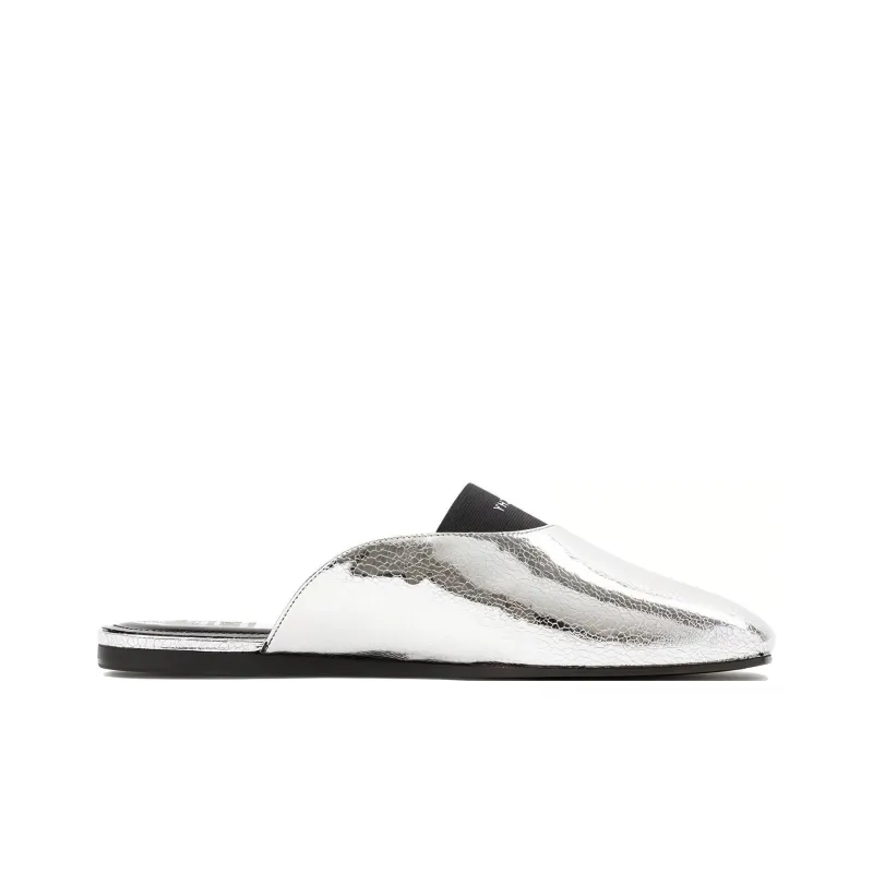 Givenchy Women's Bedford Flat Mule 'Silvery'-1