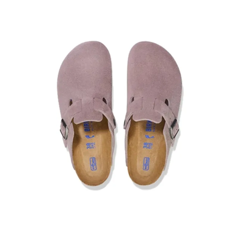 Birkenstock Boston Soft Footbed Narow 'Faded Purple'-3