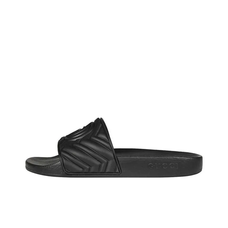 GUCCI Quilted Slide 'Black'-0